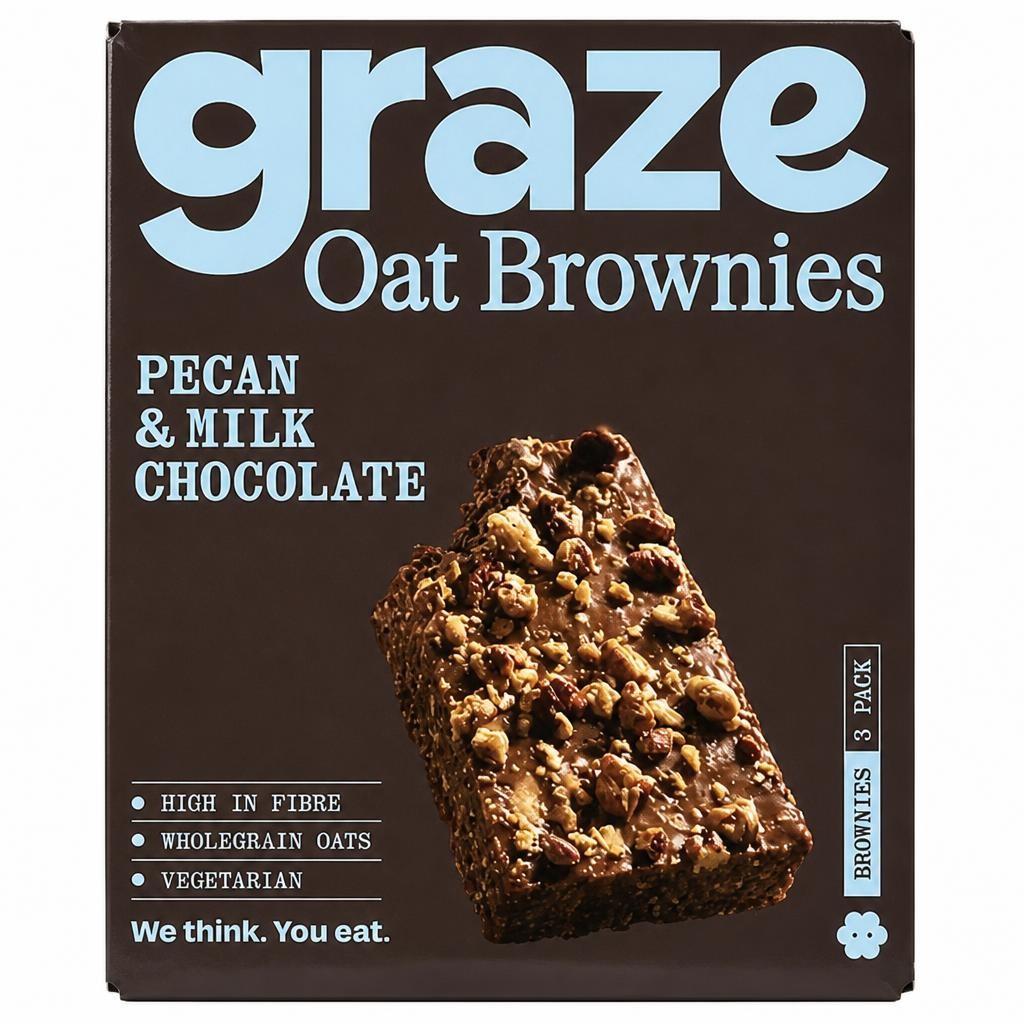 Graze Pecan & Milk Chocolate Brownie