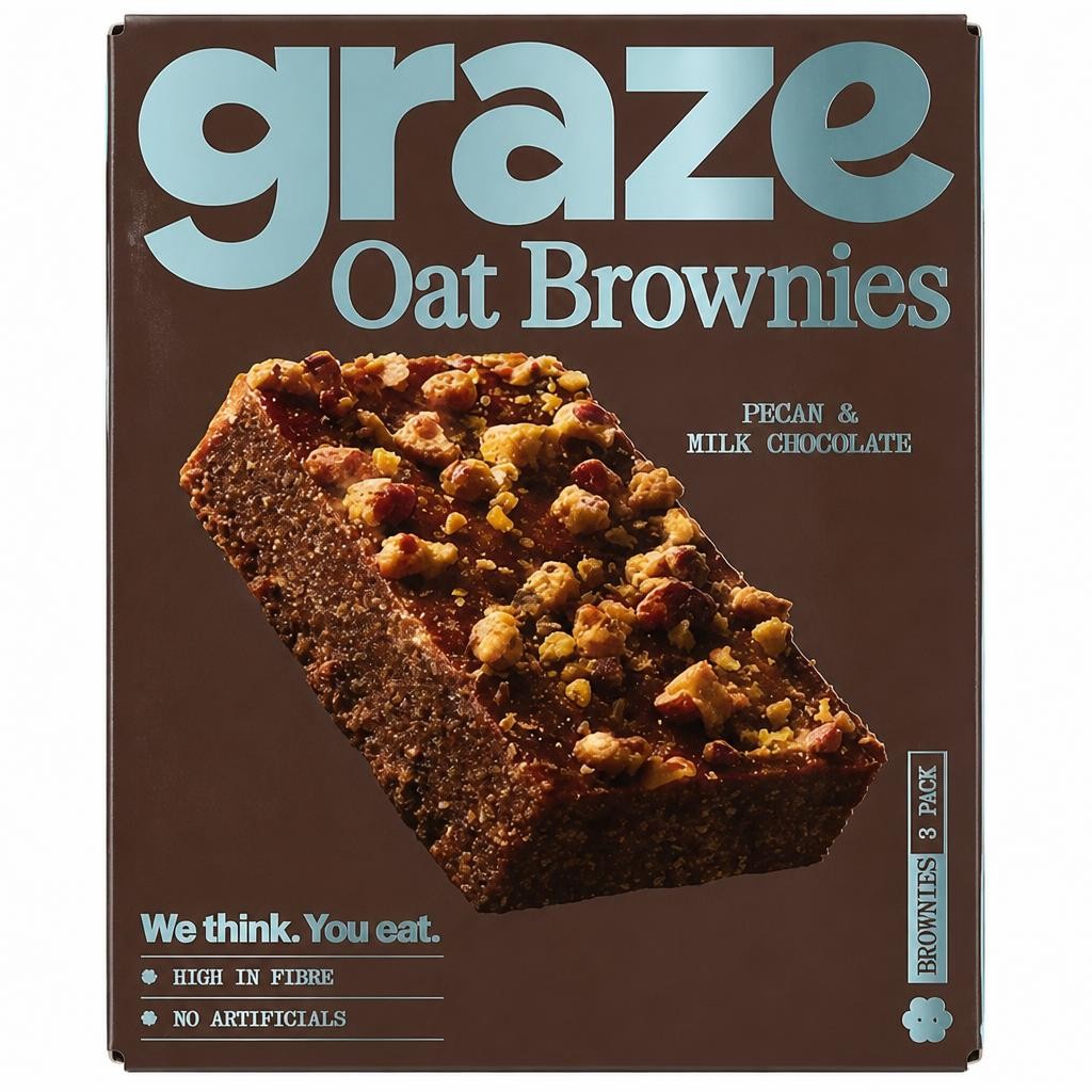 Graze Pecan & Milk Chocolate Brownie