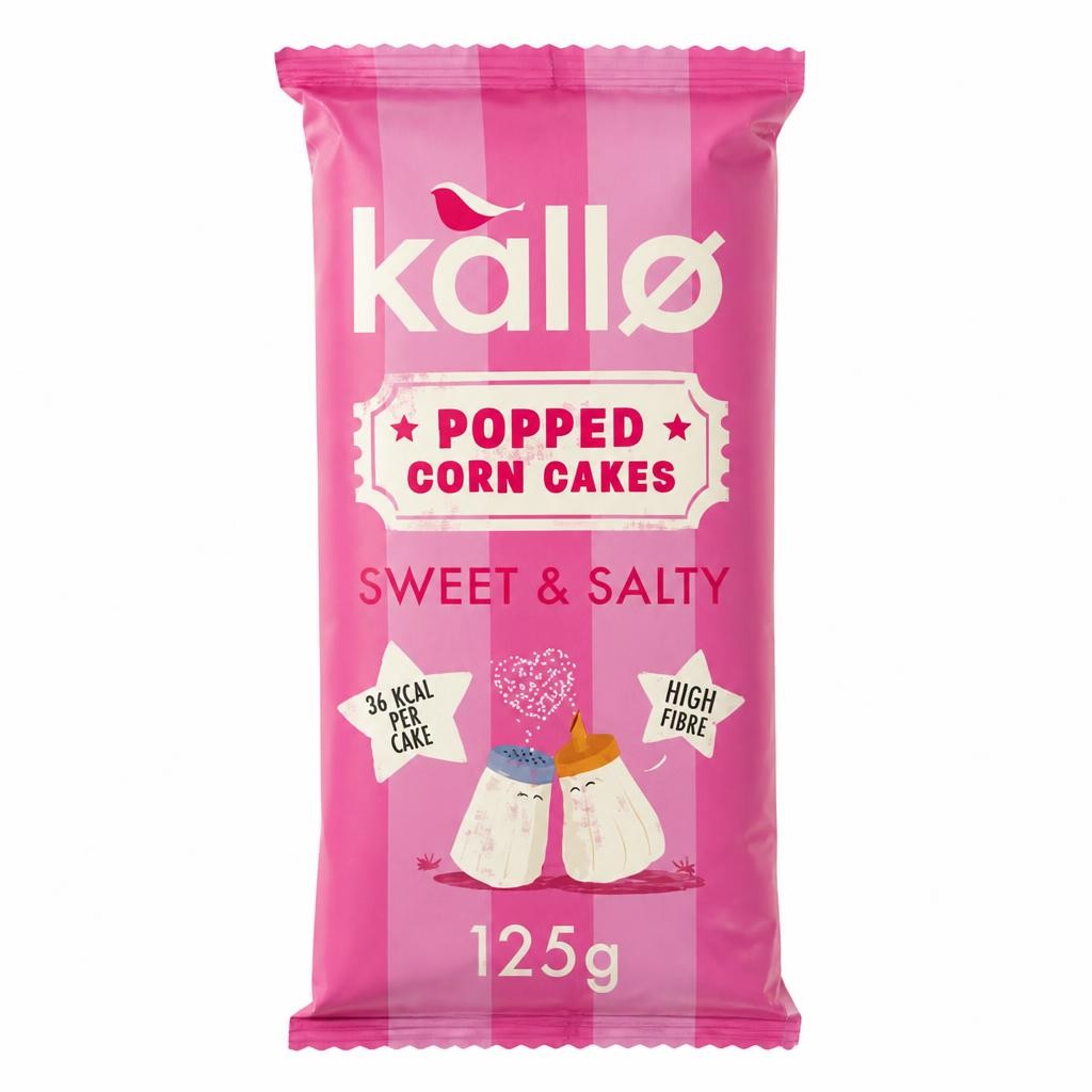 Kallo Sweet & Salty Popped Corn Cakes
