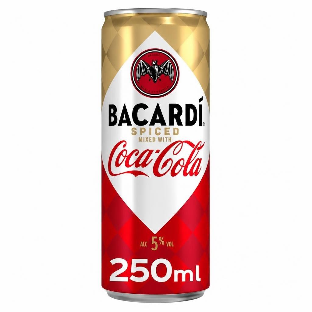 Bacardi Rum & Coca Cola Spiced 250ml