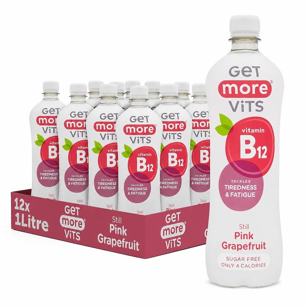 Get More Vitamin B12 Still Pink Grapefruit 12x1L