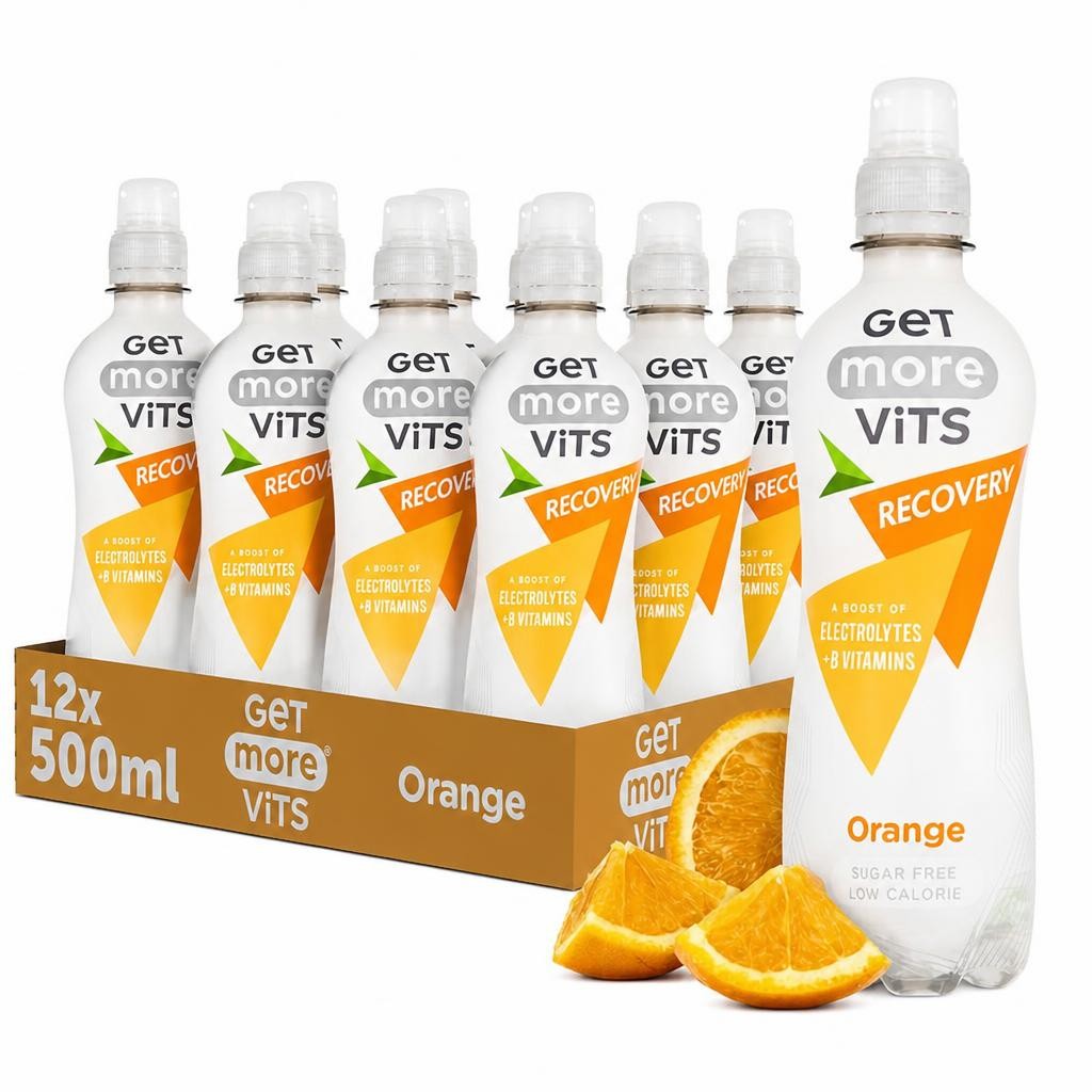 Get More Vits Recovery Hydrating Orange with Electrolytes 12x500ml