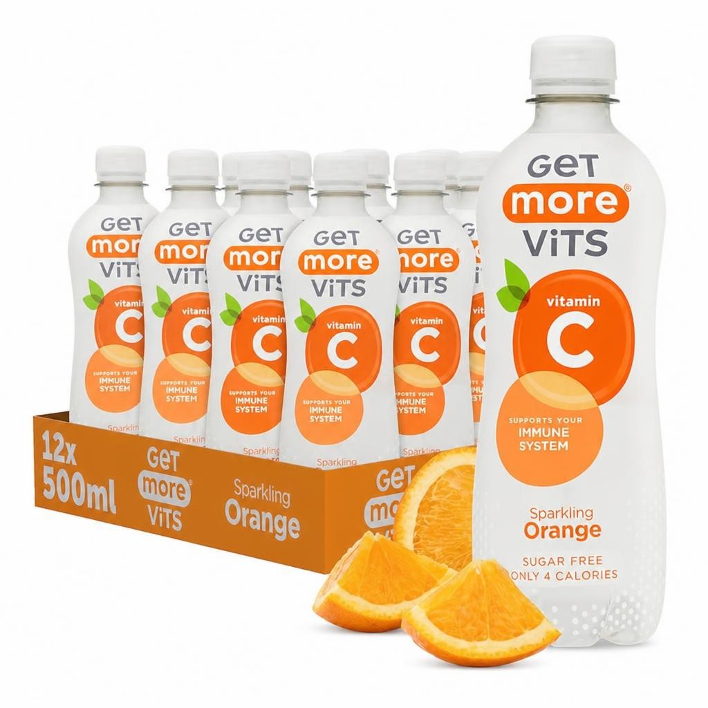 Get More Vitamin C Sparkling Orange 12x500ml