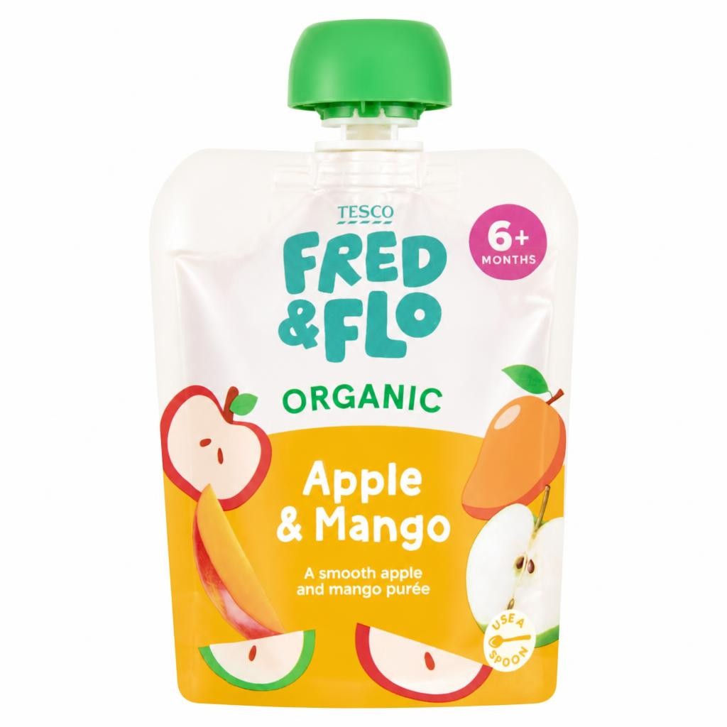 TESCO FRED & FLO Organic Apple & Mango 70g