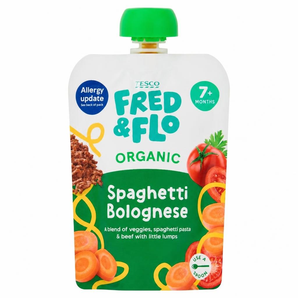 TESCO FRED & FLO Organic Spaghetti Bolognese 130g