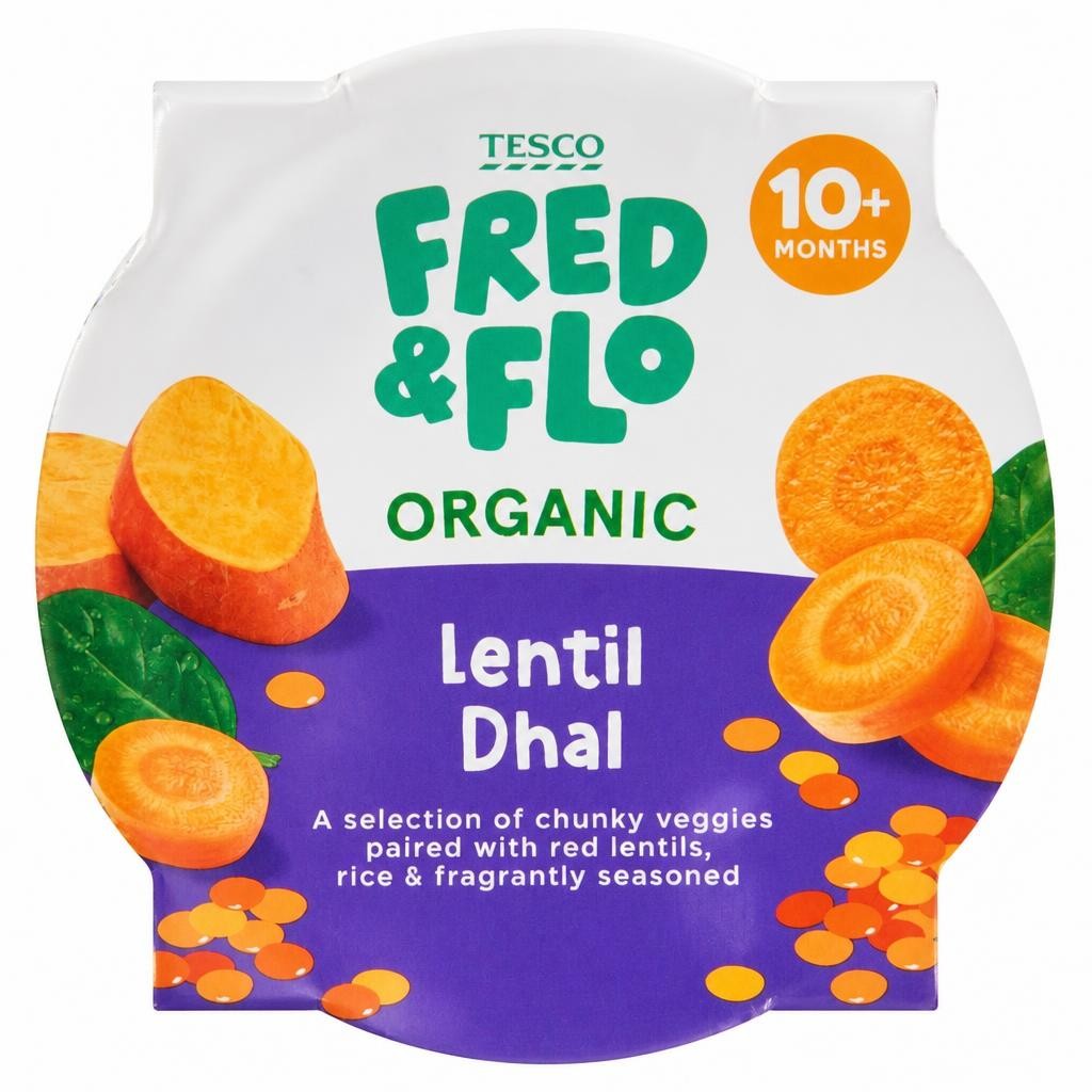 TESCO FRED & FLO Organic Lentil Dahl 190g