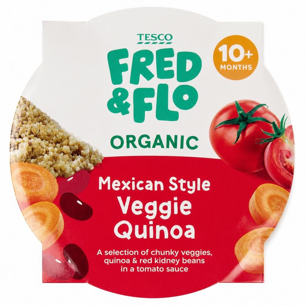 TESCO FRED & FLO  Organic  Mexican Style Veggie Quinoa 190g