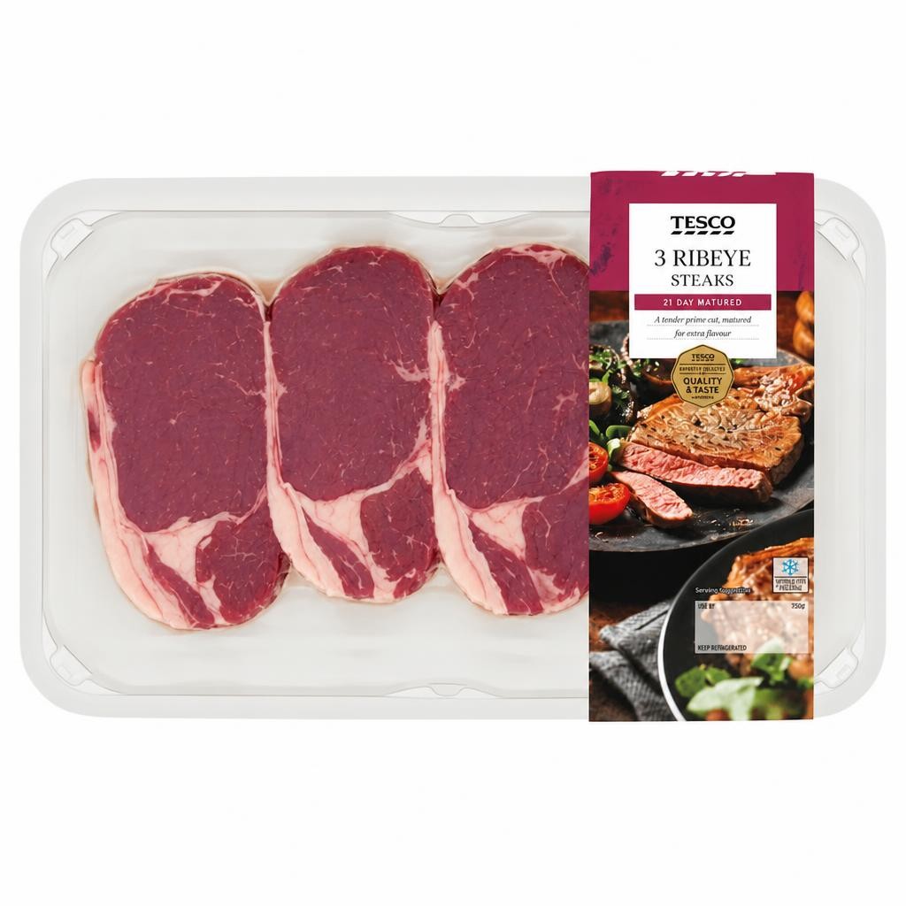 Tesco 4 Sirloin Steaks 400g