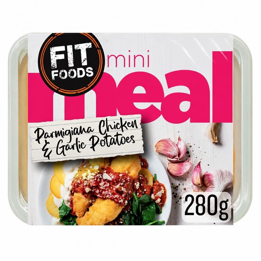 Fit Foods Mini Meal Parmesan Chicken & Garlic Potatoes 280g