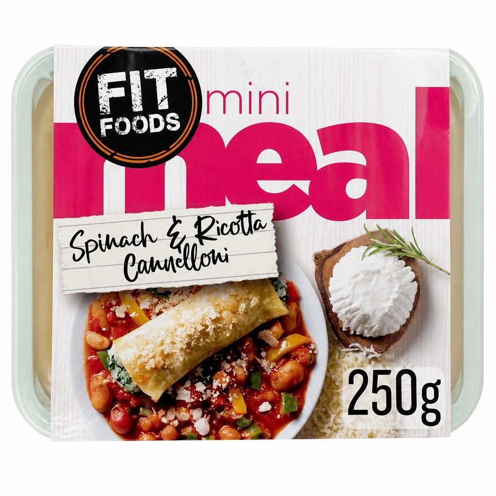 Fit Foods Mini Meal Spinach & Ricotta Cannelloni 250g