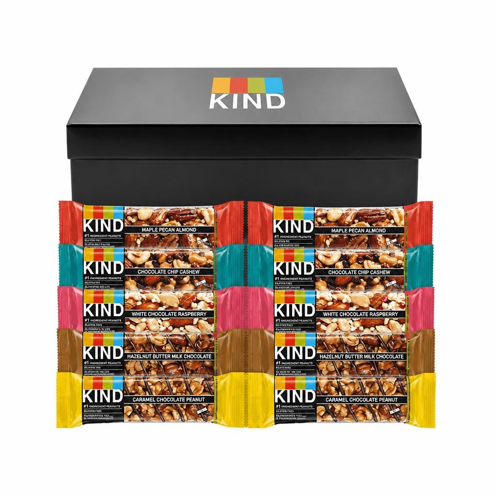 KIND Bars, Gluten Free Snack Bars, Variety Pack Bundle, Healthy Snack, 10 Bars x 40g, 5 Flavours | Multi