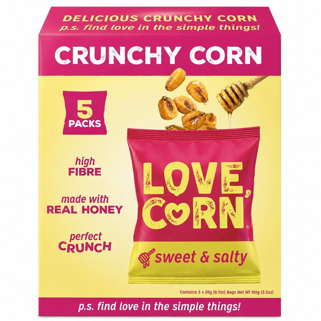 LOVE CORN Sweet & Salty Multipack 5x20g