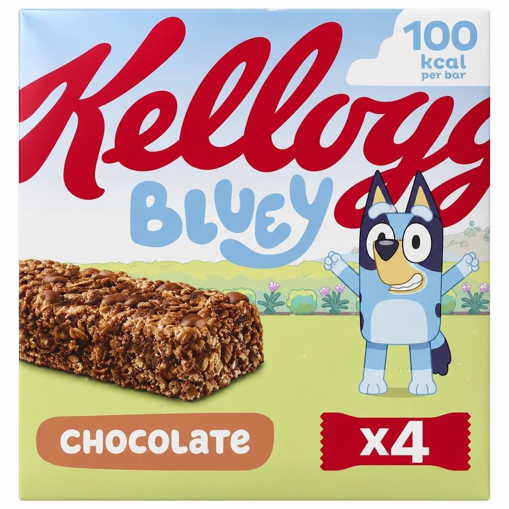 Kellogg's Bluey Chocolate Flavour 4x25g