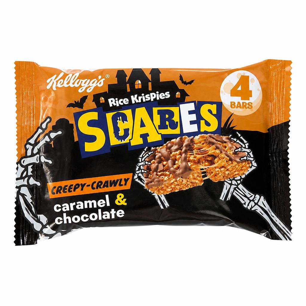 Kellogg's Rice Krispies Squares Caramel & Chocolate Multipack, 4x36g