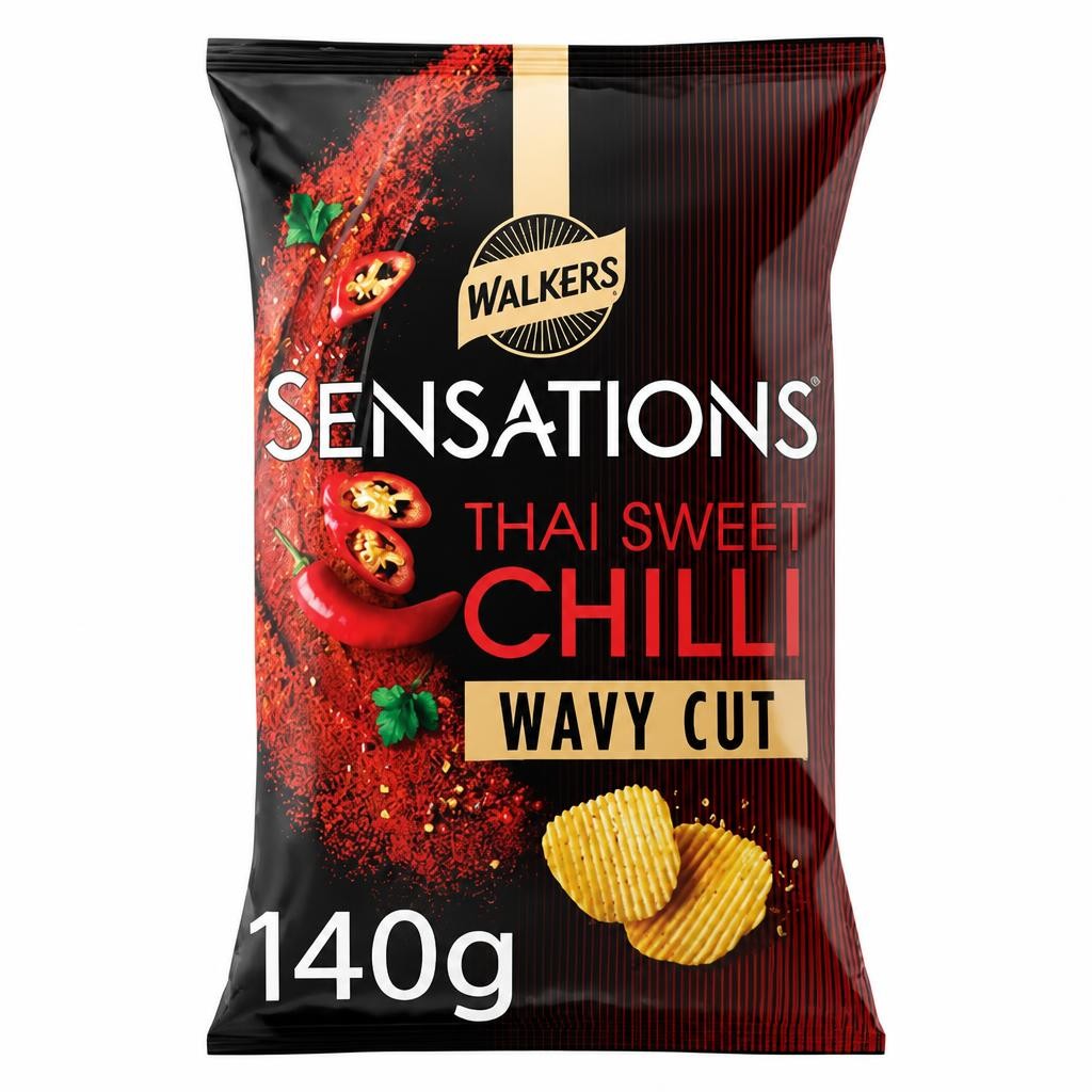 Walkers Sensations Thai Sweet Chilli Wavy Cut
