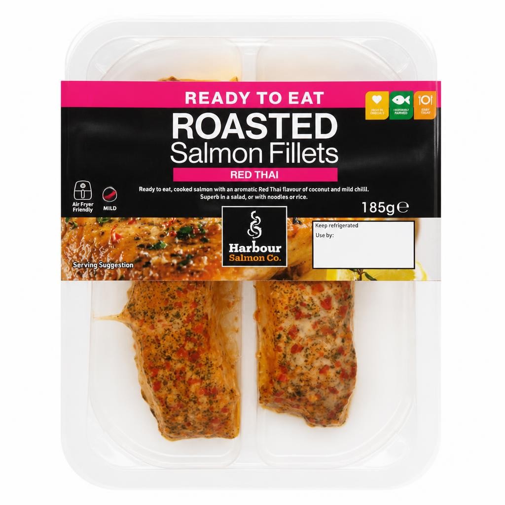 Harbour Salmon Co. 185g Red Thai Roasted Salmon Fillets