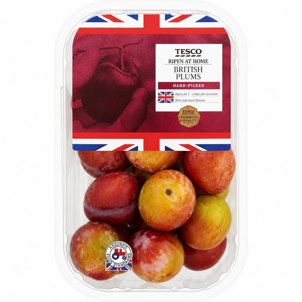 Tesco British Plum Punnet 400G
