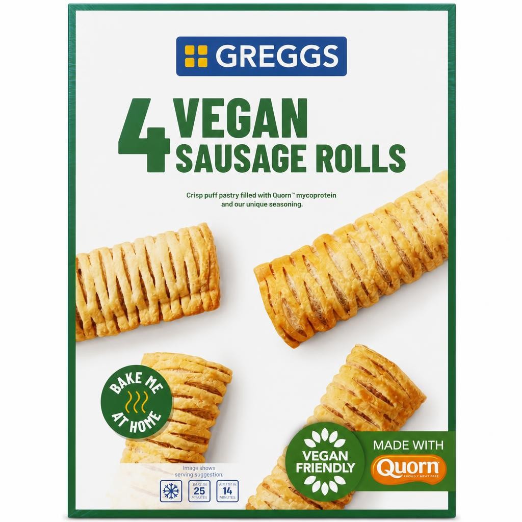 Greggs 4 Vegan Sausage Rolls 420g