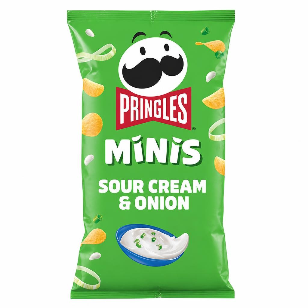 Pringles Minis Sour Cream & Onion Multipack Crisps 6x20g