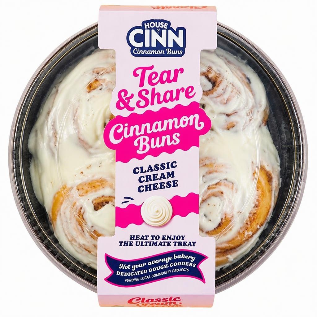House of Cinn 340g Classic Cream Cheese Cinnamon Buns