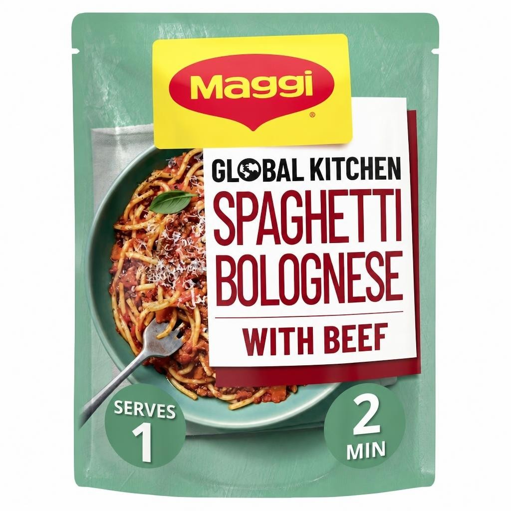 Maggi Global Kitchen Spaghetti Bolognese with Beef Ready Meal 260g