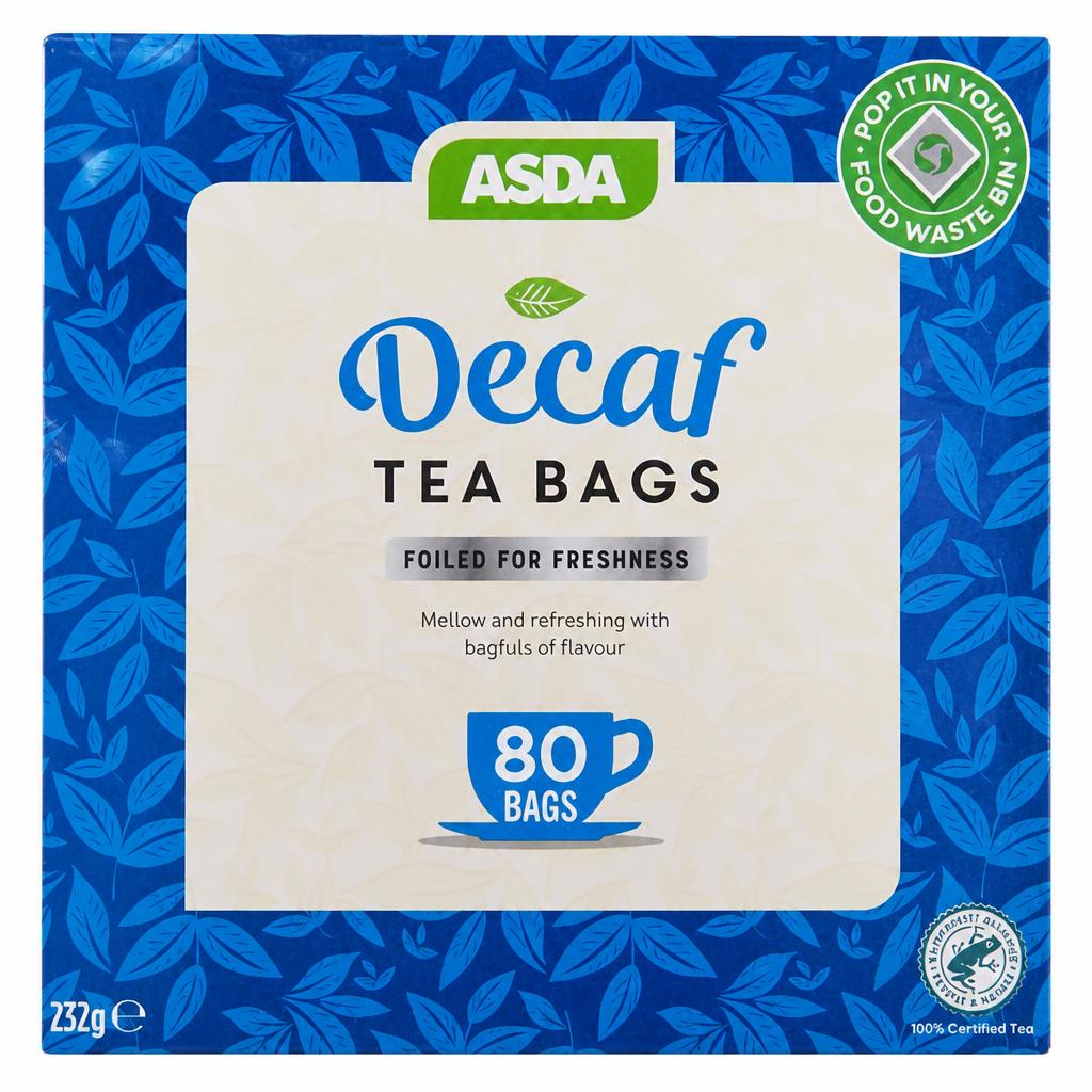 ASDA Decaf 80 Tea Bags 232g