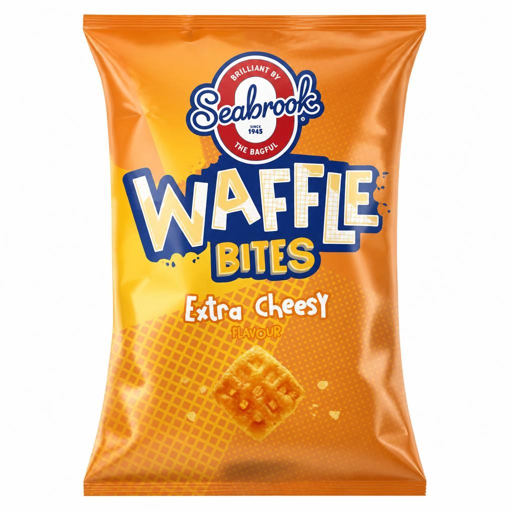 Seabrook Waffle Bites Extra Cheesy Flavour 90g