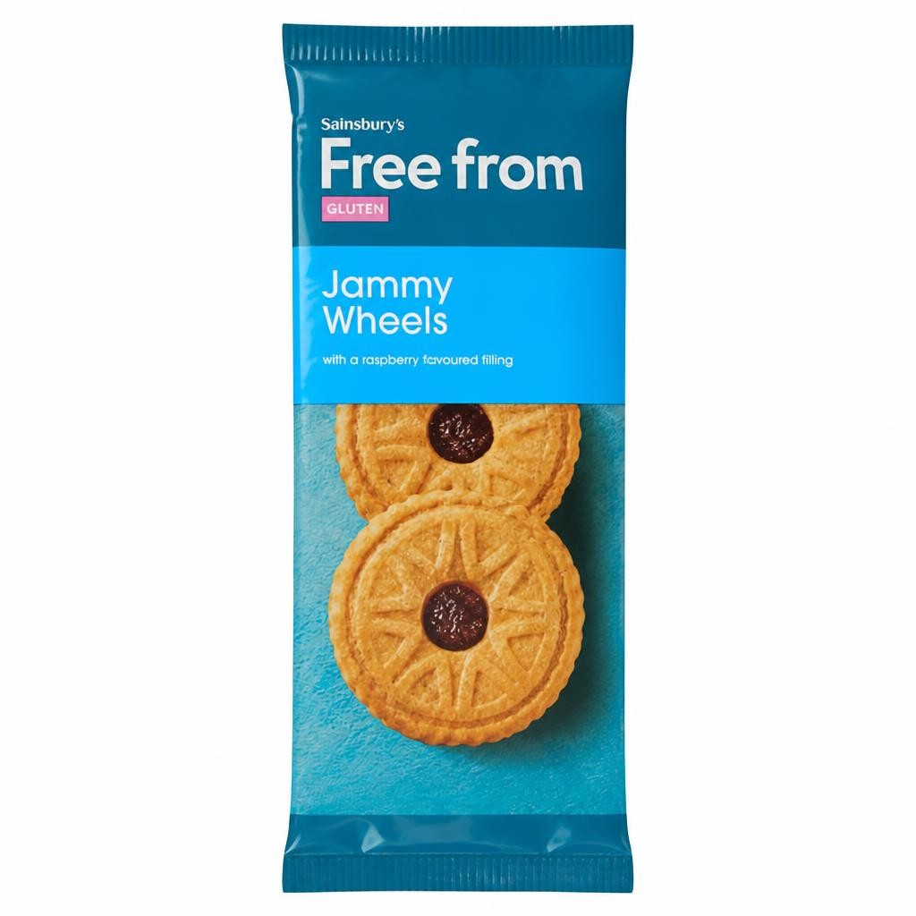 Sainsbury's Free From Jammy Wheel Biscuits 142g