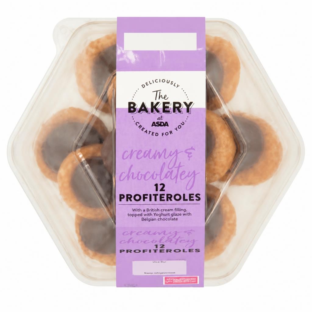 The BAKERY at ASDA 12 Profiteroles