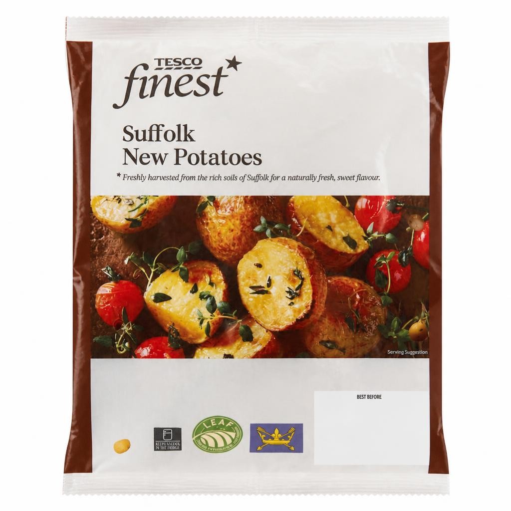 Tesco Finest Suffolk New Potatoes 750g