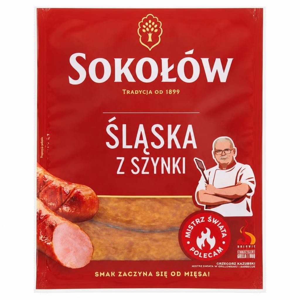 Sokolow Silesian Ham Sausage 500g