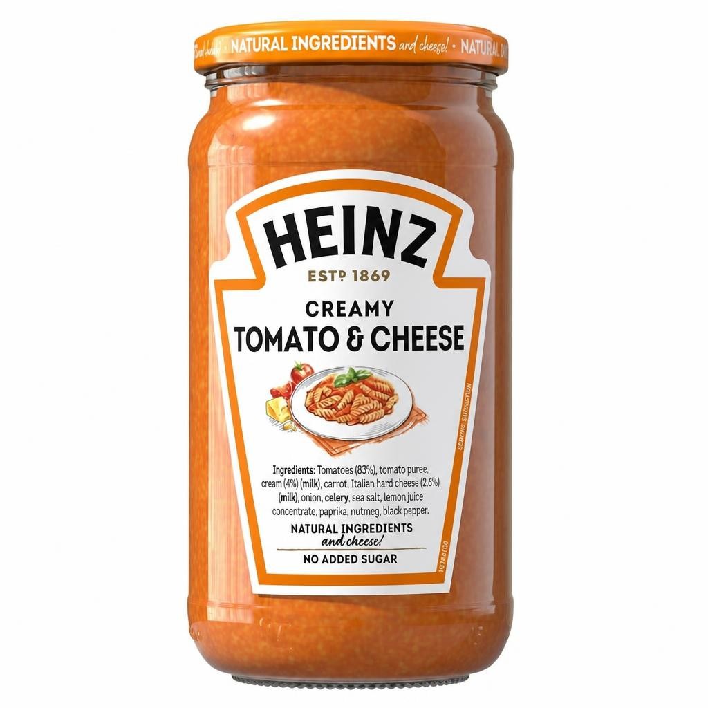 FREE SAMPLE - Heinz Creamy Tomato & Cheese Sauce 490g