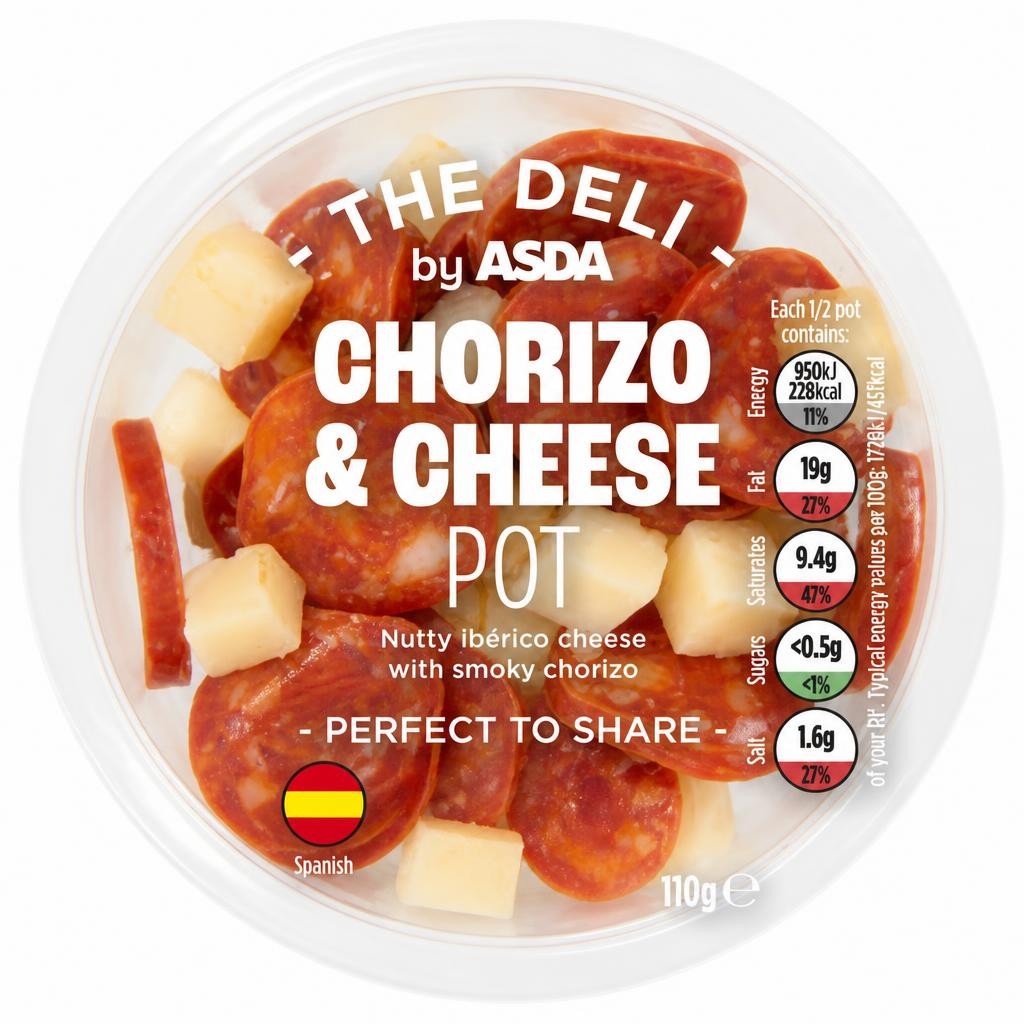 ASDA The Deli Chorizo & Cheese Pot 110g