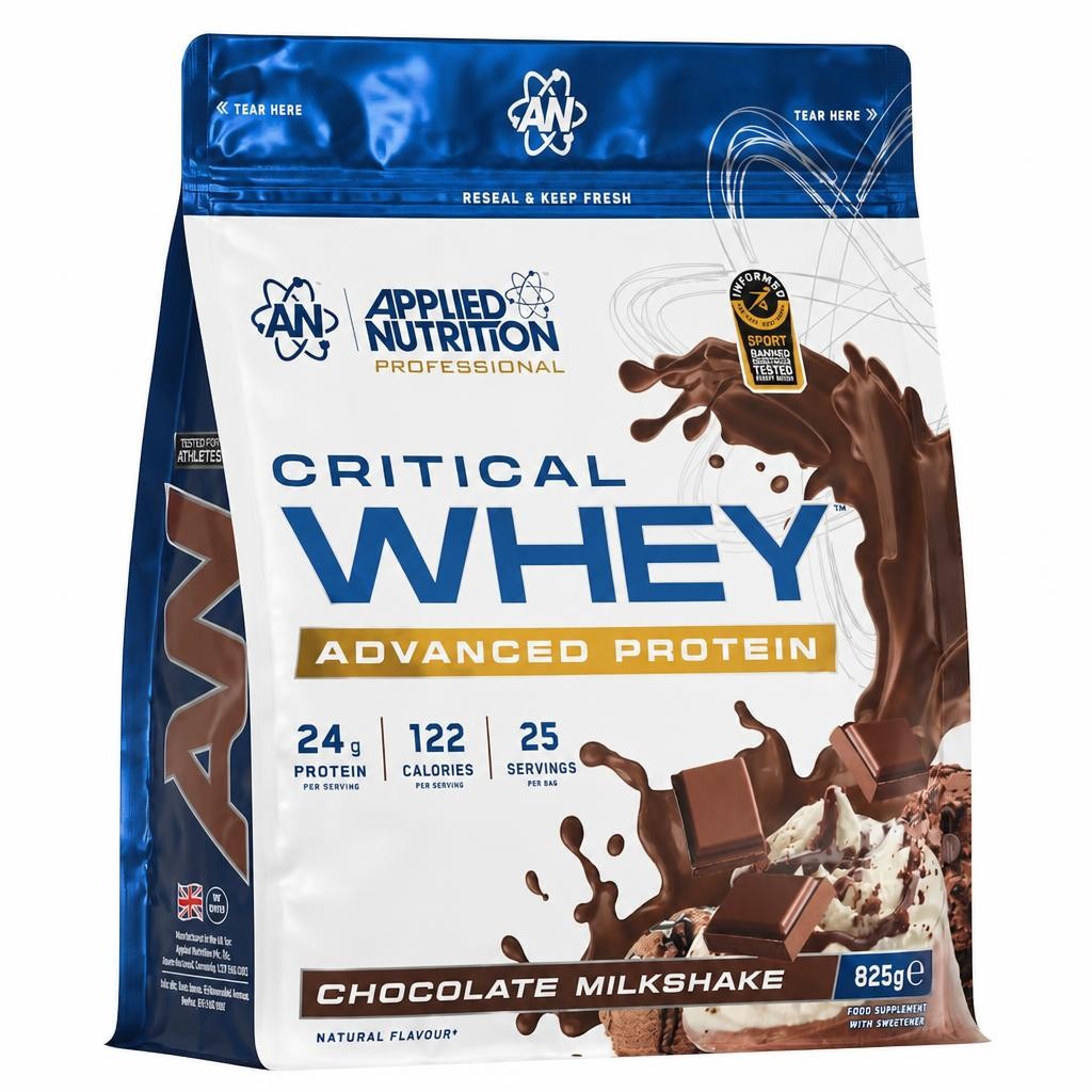 Applied Nutrition Critical Whey Protein Powder Chocolate Milkshake 825g