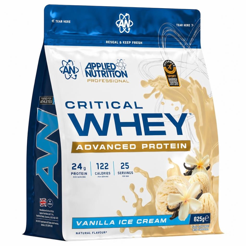 Applied Nutrition Critical Whey Protein Powder Vanilla Ice Cream 825g