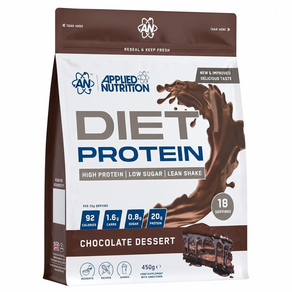 Applied Nutrition Diet Protein Powder Chocolate Dessert 450g
