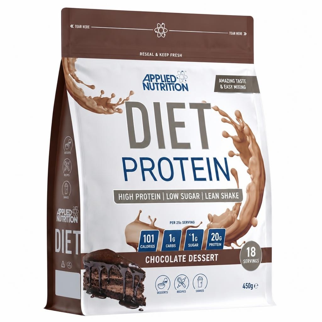 Applied Nutrition Diet Protein Powder Chocolate Dessert 450g