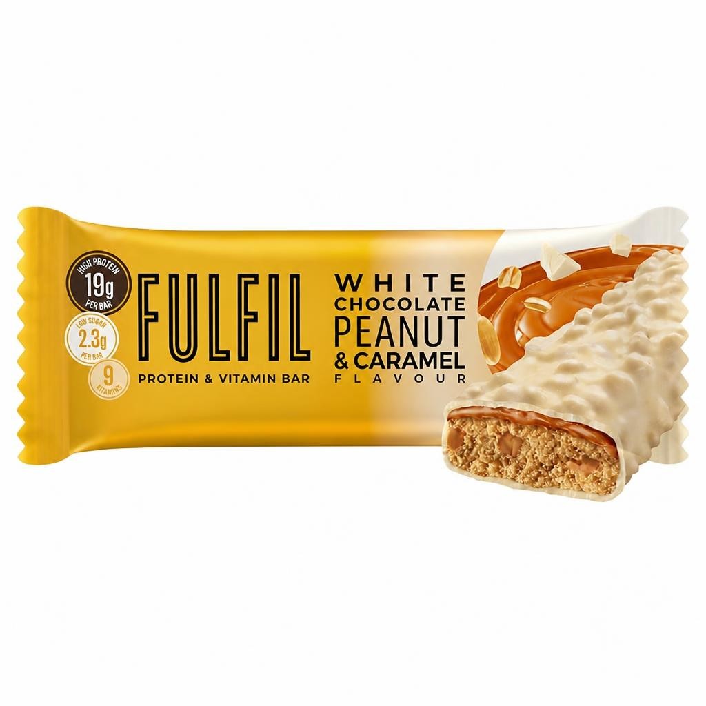 Fulfil Vitamin & Protein Bar - White Chocolate Peanut & Caramel 55g