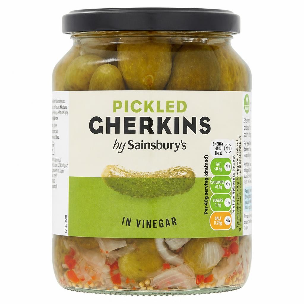 Sainsbury's Pickled Gherkins in Vinegar 700g (320g*)