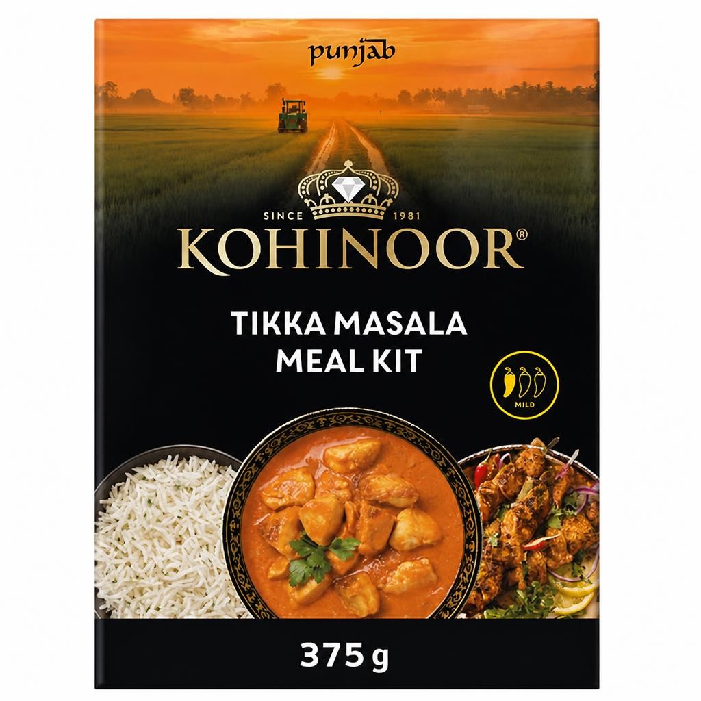 Kohinoor 375g Tikka Masala Meal Kit