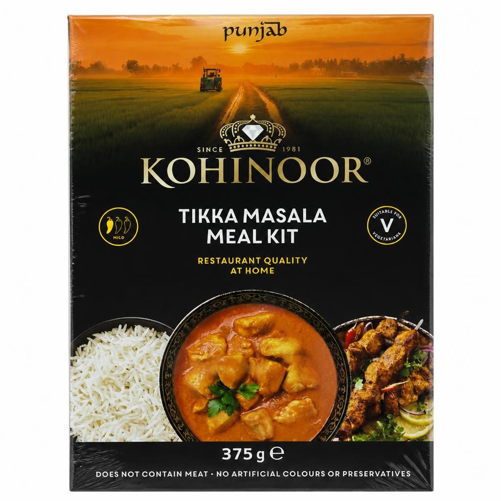 Kohinoor 375g Tikka Masala Meal Kit
