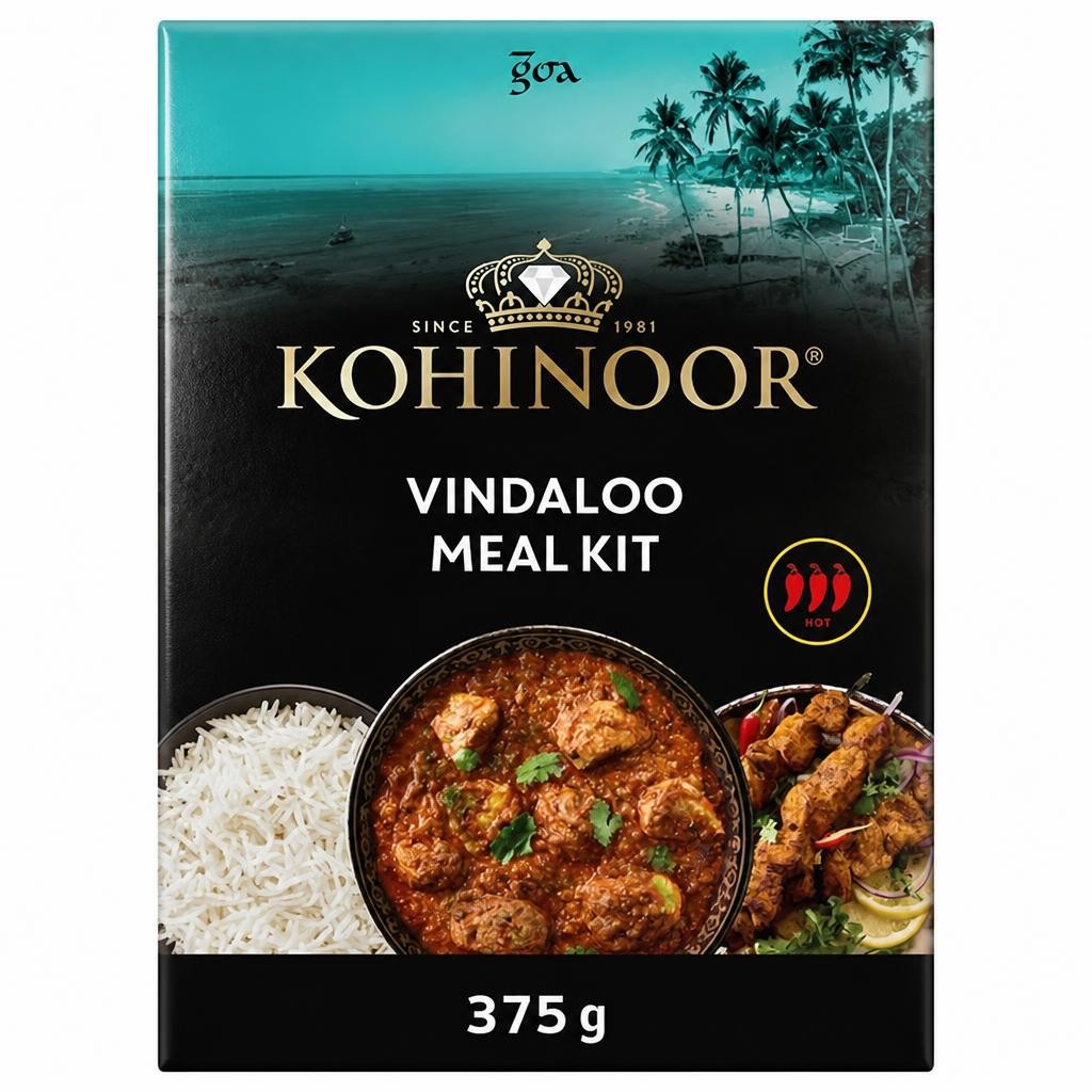 Kohinoor 375g Vindaloo Meal Kit