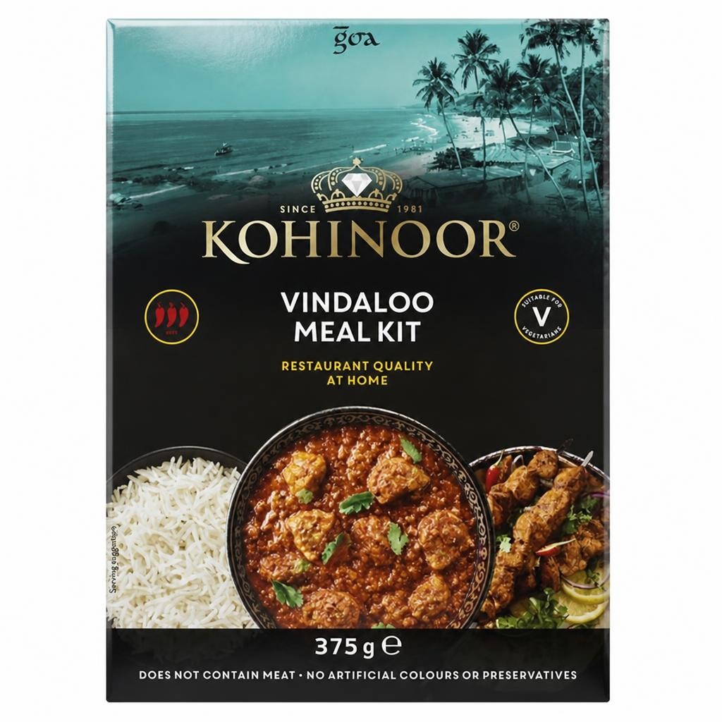 Kohinoor 375g Vindaloo Meal Kit