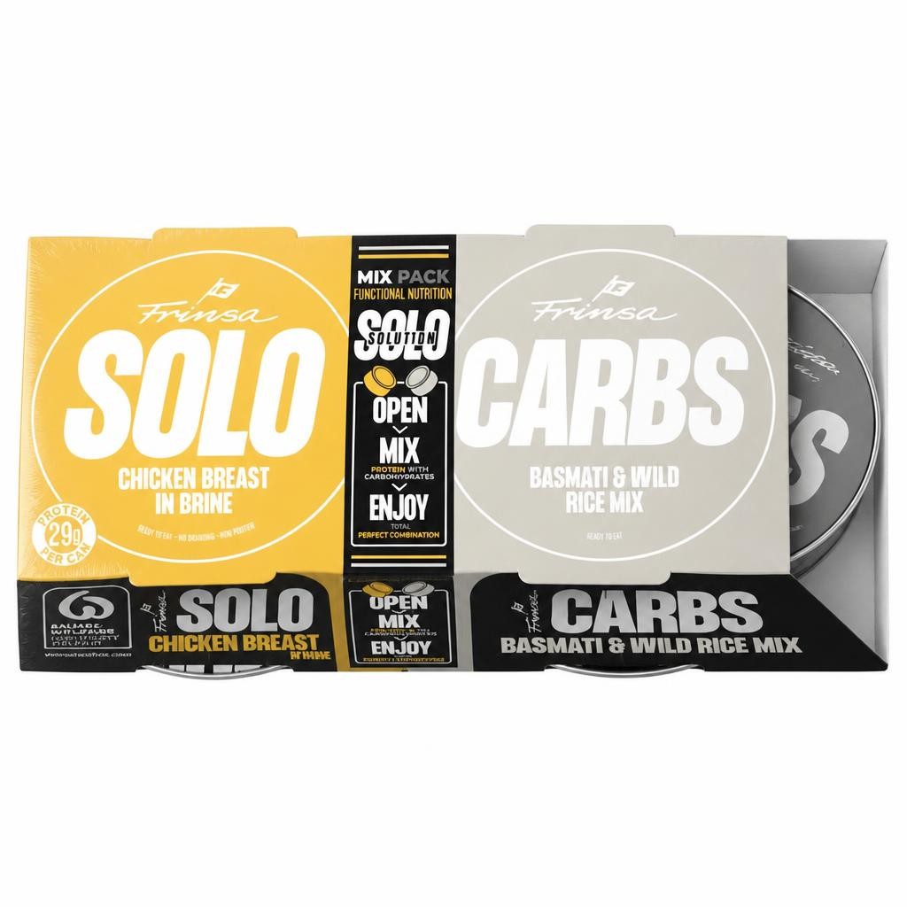 Frinsa Solo 280g Chicken Breast & Carbs Mix Pack Basmati & Wild Rice