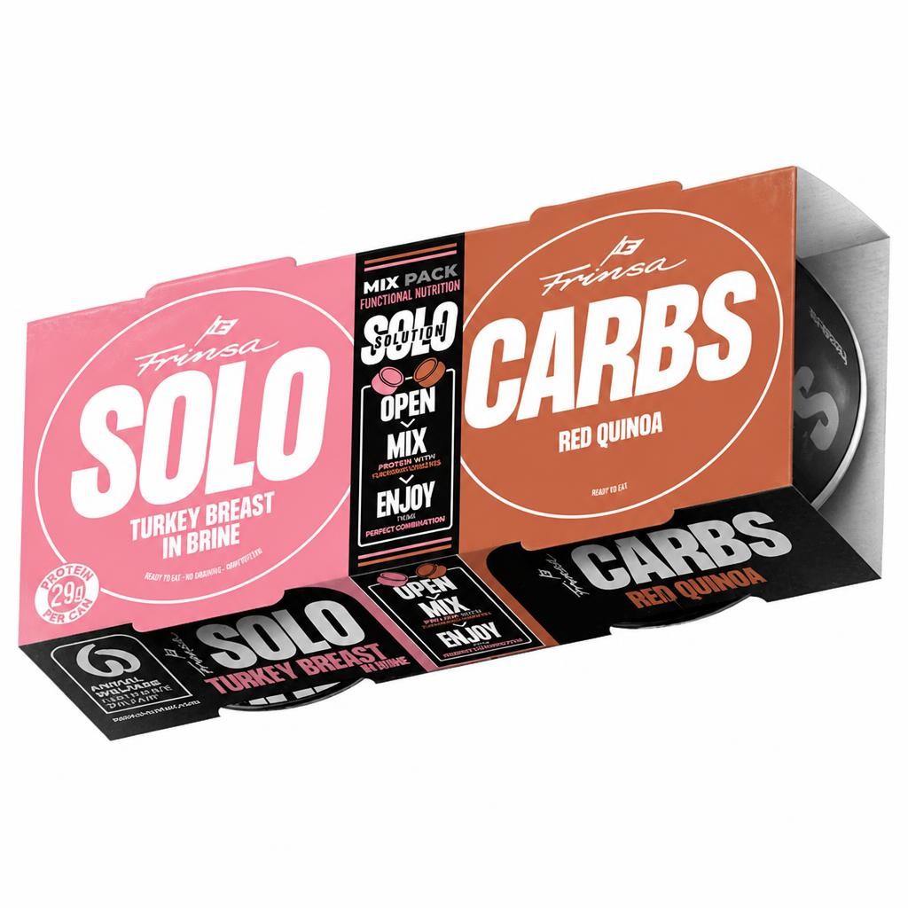 Frinsa Solo 280g Mix Pack Turkey Breast & Carbs Red Quinoa In Brine