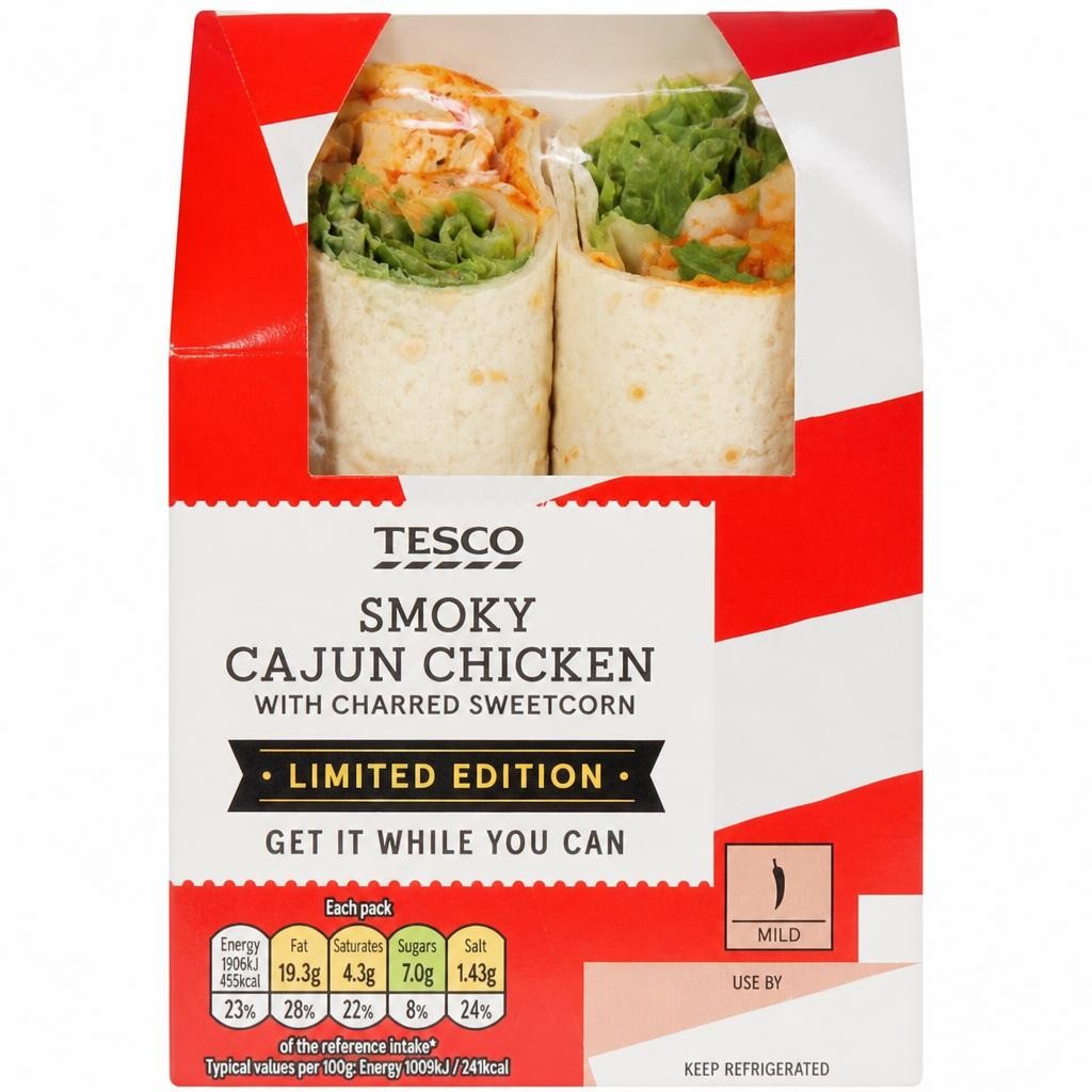 Tesco Smoky Cajun Chicken Wrap