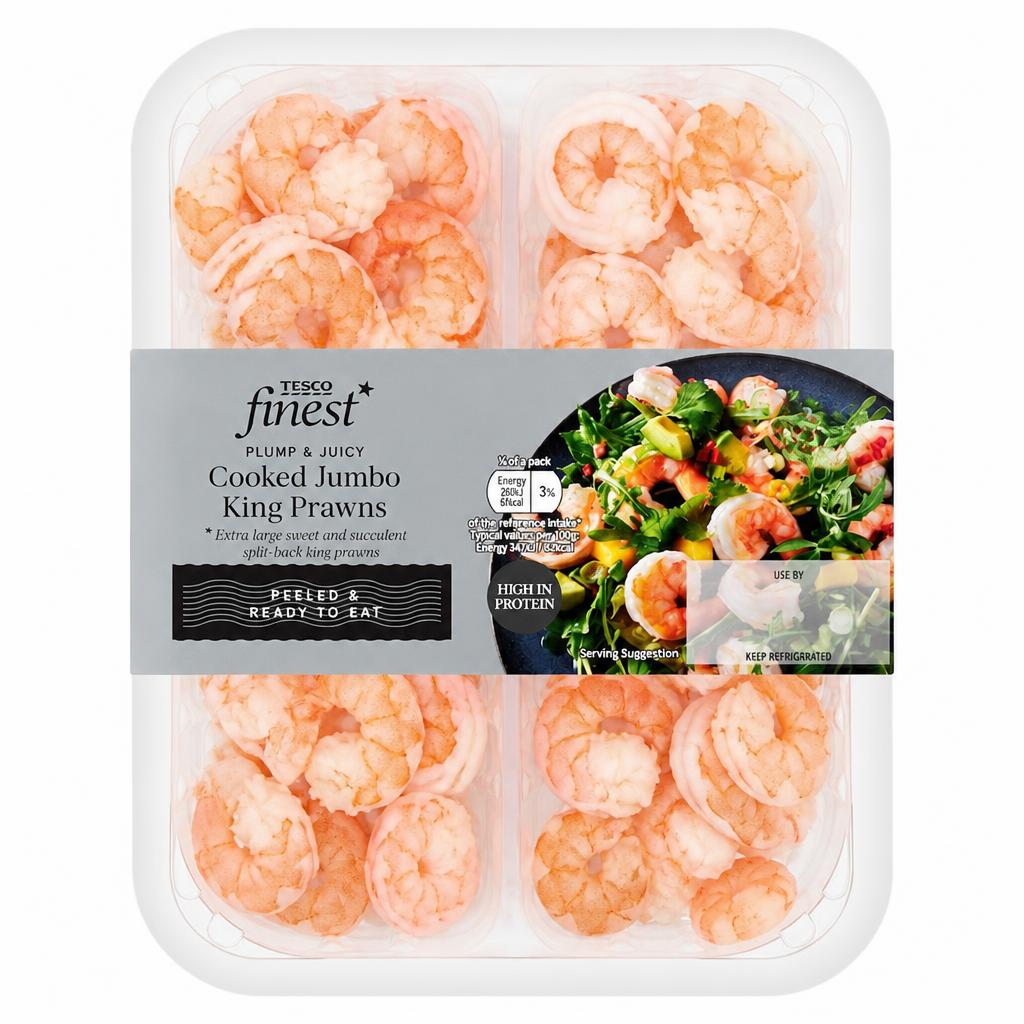 Tesco Finest Cooked Jumbo King Prawns 300g