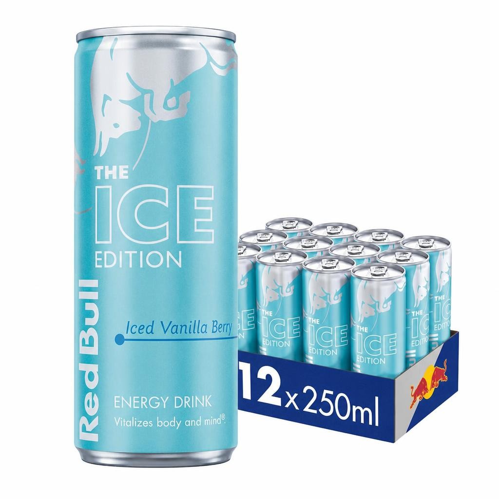 Red Bull Winter Iced Vanilla Berry Edition, 12 x250 ml