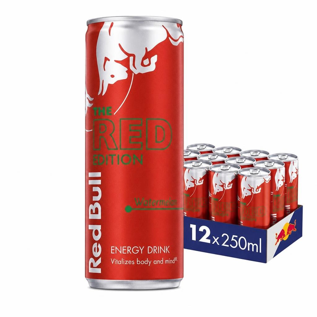Red Bull Red Edition Watermelon Energy Drink 250ml 12 Pack