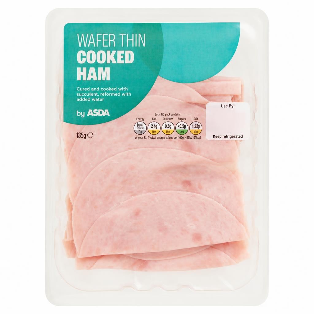 ASDA Wafer Thin Cooked Ham 125g